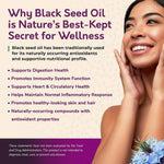 BioNatal Premium Black Seed Oil + DHA Softgels – 5% Thymoquinone (TQ) – Algal Oil Omega-3 & Organic Flaxseed Oil – 2000mg Total Complex – Supports Immunity, Brain, and Joint Health – 60 Softgels
