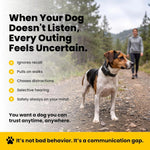 Educator ET-300 Black Mini E Collar for Dog Training with Remote - 1/2 Mile Range, Waterproof, 100 Blunt Stimulation Levels, Tone or Vibration Mode, Night Light Tracking for Small, Medium & Large Dogs