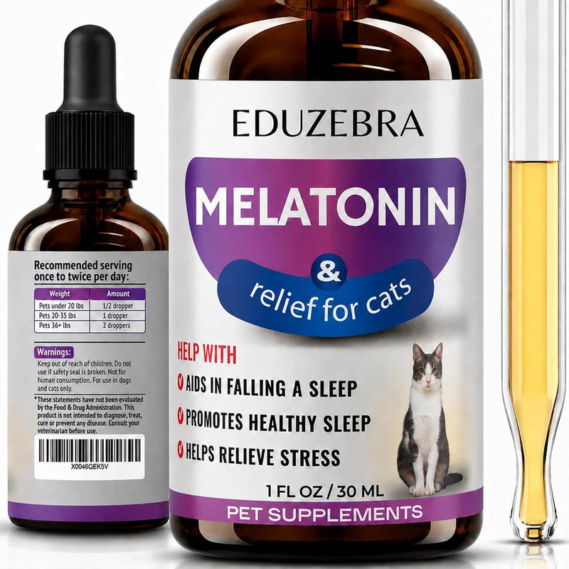 Liquid Cat Melatonin for Sleep Aid