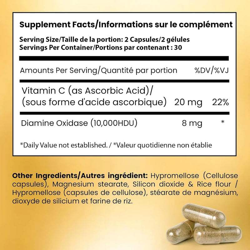 Histamine Block Supplement with DAO Enzyme for Wine Nights