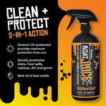Boat Juice Necessity Boat Cleaner Kit, Interior & Exterior Spray + 2 Towels