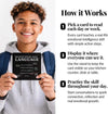 Emotional Intelligence Mindset Cards – 52 Daily Habits for Confidence, Connection & Social Skills – for Kids, Teens & Adults – Includes Wooden Display Stand – Gift for Teachers & Parents