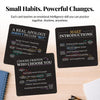 Emotional Intelligence Mindset Cards – 52 Daily Habits for Confidence, Connection & Social Skills – for Kids, Teens & Adults – Includes Wooden Display Stand – Gift for Teachers & Parents