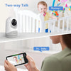 HelloBaby 6" IPS Large Screen Baby Monitor with Camera and Audio, No WiFi