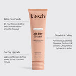 Kitsch Smoothing Air Dry Cream – With Castor Oil &amp; Coconut Oil - 5.3 oz