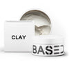 BASED Hair Clay for Men, Premium Hair Clay with Strong Hold, Texturizing Finish, &amp; Low Shine, Hair Styling for Medium, Thick, Straight, or Wavy Hair, Santal Sandalwood Fragrance (3oz Pack of 1)