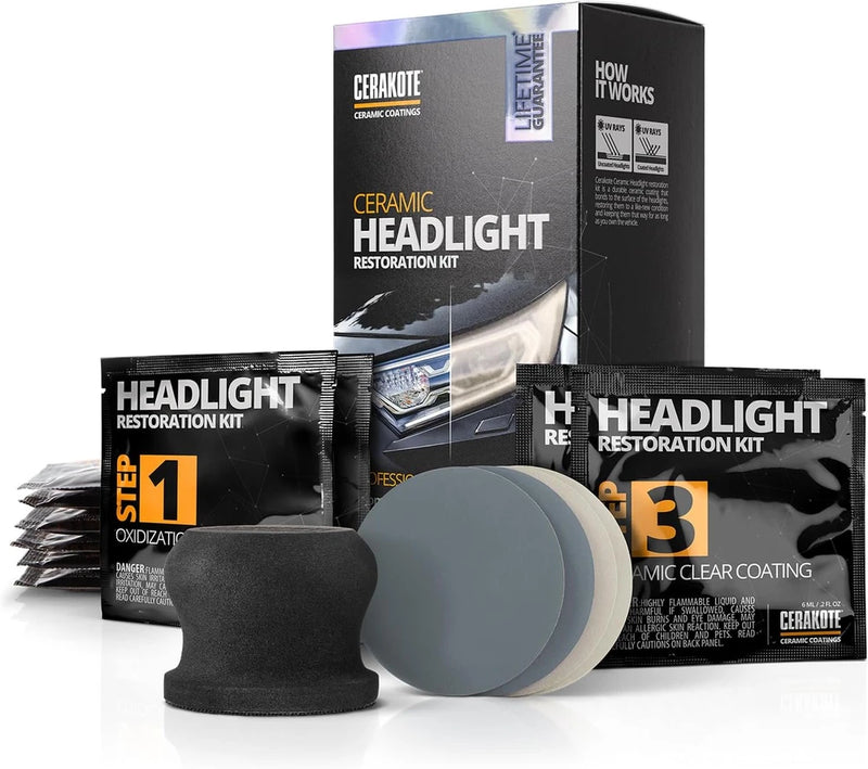 CERAKOTE® Ceramic Headlight Restoration Kit, 10 Wipe Kit