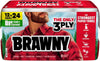 Brawny Tear-A-Square 3-Ply Paper Towels, 12 Double Rolls = 24 Regular Rolls