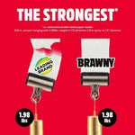 Brawny Tear-A-Square 3-Ply Paper Towels, 12 Double Rolls = 24 Regular Rolls
