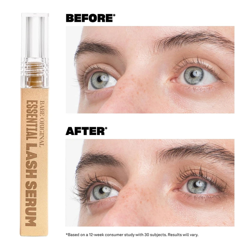 Babe Original Lash Serum - Fuller &amp; Longer Looking Eyelashes, Advanced Lash Enhancing Treatment for Natural Lashes, Extensions &amp; Eyebrows, Vegan &amp; Cruelty-Free