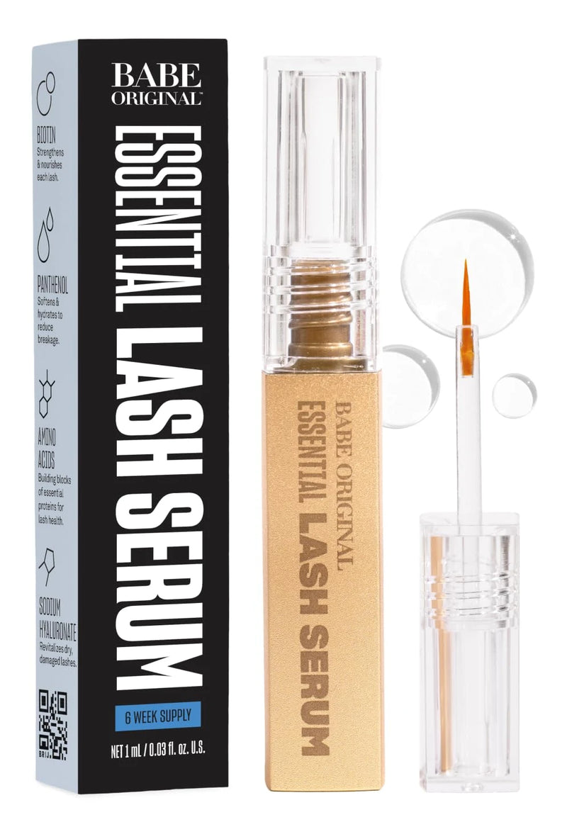 Babe Original Lash Serum - Fuller &amp; Longer Looking Eyelashes, Advanced Lash Enhancing Treatment for Natural Lashes, Extensions &amp; Eyebrows, Vegan &amp; Cruelty-Free