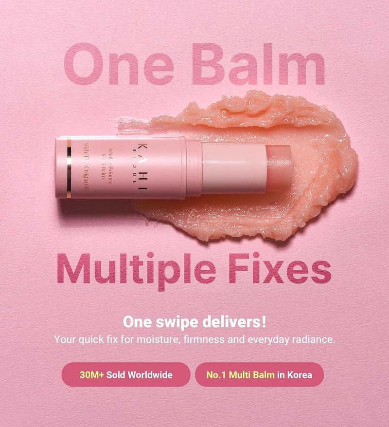 KAHI Wrinkle Bounce Multi Balm Stick - PDRN Collagen Facial &amp; Body Balm