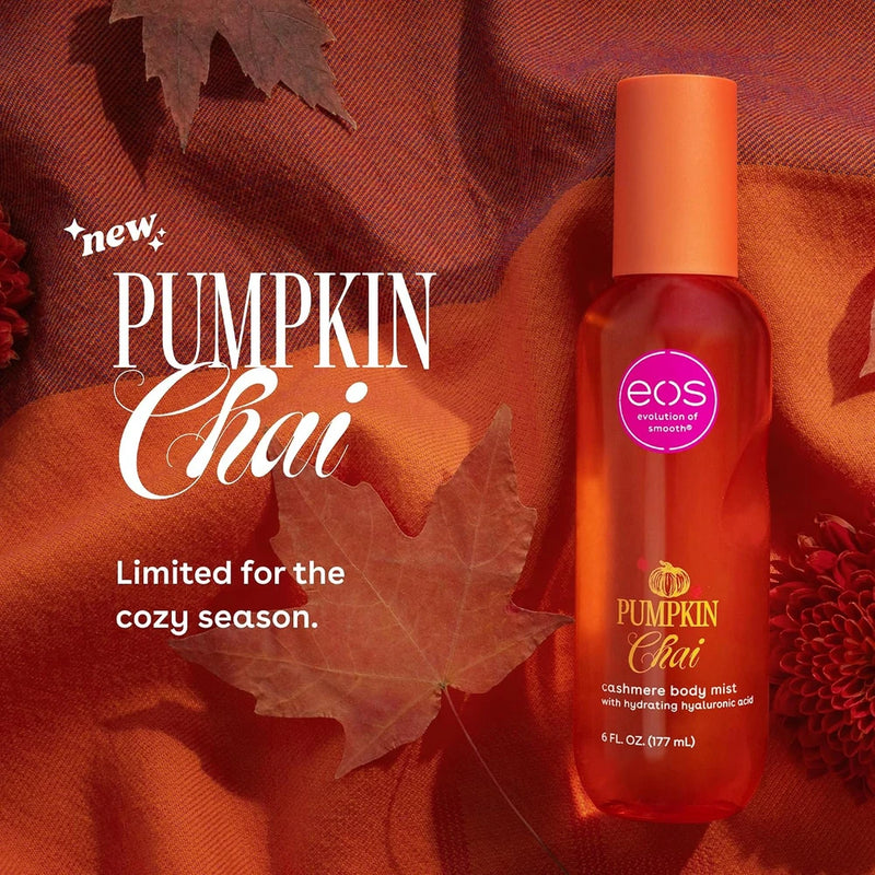 eos Pumpkin Chai Fine Fragrance Body Mist - Fall Body Spray, 6 fl oz