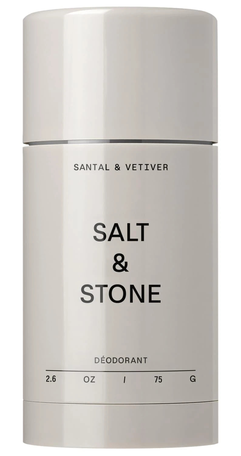 Salt &amp; Stone Aluminum-Free Deodorant, Women &amp; Men Santal &amp; Vetiver 2.6 oz