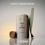 Salt &amp; Stone Aluminum-Free Deodorant, Women &amp; Men Santal &amp; Vetiver 2.6 oz