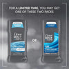 DOVE MEN + CARE Antiperspirant Deodorant Stick Clean Comfort Twin Pack 72-Hour Sweat &amp; Odor Protection Antiperspirant for Men With 1/4 Moisturizing Cream 2.7 oz