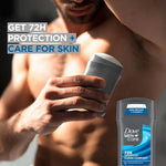 DOVE MEN + CARE Antiperspirant Deodorant Stick Clean Comfort Twin Pack 72-Hour Sweat &amp; Odor Protection Antiperspirant for Men With 1/4 Moisturizing Cream 2.7 oz