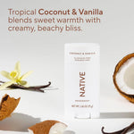 Native Deodorant Contains Naturally Derived Ingredients, 72 Hour Odor Control, Deodorant for Women and Men, Aluminum Free, Coconut &amp; Vanilla 2.65oz