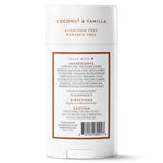Native Deodorant Contains Naturally Derived Ingredients, 72 Hour Odor Control, Deodorant for Women and Men, Aluminum Free, Coconut &amp; Vanilla 2.65oz