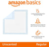 Amazon Basics Leak-Proof Dog and Puppy Potty Training Pee Pads with Quick-Dry 5-Layer Super Absorbent Design, Regular Size 22 x 22 inch, Blue &amp; White, 100 Count