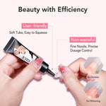 CurvLife 10g Semi Solid Nail Glue for Press Ons with 15ml Nail Glue Remover
