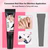 CurvLife 10g Semi Solid Nail Glue for Press Ons with 15ml Nail Glue Remover