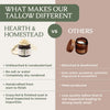 Hearth &amp; Homestead Whipped Beef Tallow for Skin &amp; Face, Unscented, 1.3oz
