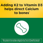 Nature Made Vitamin D3 K2 Supplement, 30 Softgels