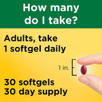 Nature Made Vitamin D3 K2 Supplement, 30 Softgels