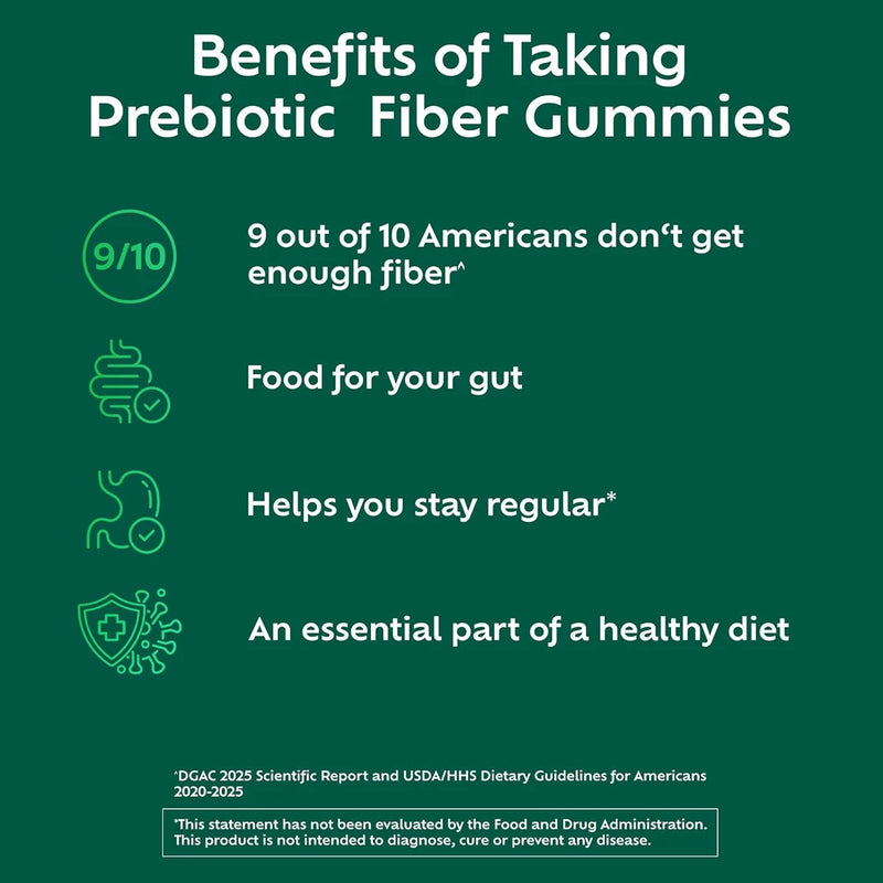 Benefiber Prebiotic Fiber Supplement Gummies, Assorted Fruit Flavor, 81 Ct