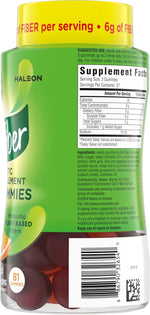 Benefiber Prebiotic Fiber Supplement Gummies, Assorted Fruit Flavor, 81 Ct