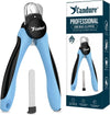 Candure LED Dog Nail Clippers with Light - Pet Nail Clippers with Light for Dogs &amp; Cats, Sharp Stainless Steel Blades for Thick Nails, Safe Grooming Trimmer with Nail File (Sky Blue)