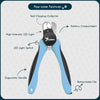 Candure LED Dog Nail Clippers with Light - Pet Nail Clippers with Light for Dogs &amp; Cats, Sharp Stainless Steel Blades for Thick Nails, Safe Grooming Trimmer with Nail File (Sky Blue)
