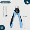 Candure LED Dog Nail Clippers with Light - Pet Nail Clippers with Light for Dogs &amp; Cats, Sharp Stainless Steel Blades for Thick Nails, Safe Grooming Trimmer with Nail File (Sky Blue)