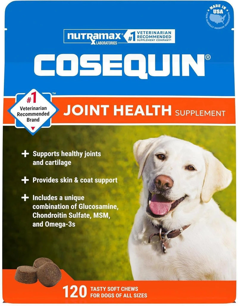 Nutramax Cosequin Dog Joint Supplement, Skin &amp; Coat, Soft Chews, 60ct