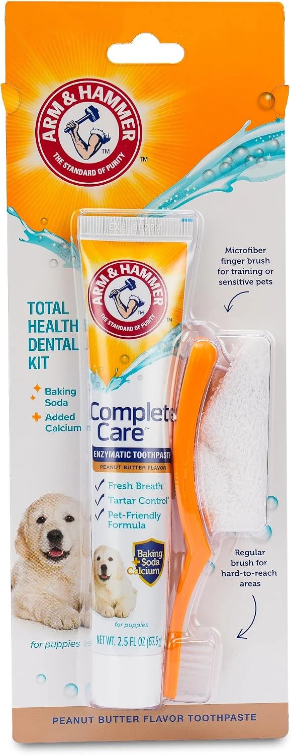 Arm &amp; Hammer Complete Care Puppy Dental Kit, Peanut Butter Flavor, 2.5 Oz