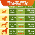 Senior Advanced Glucosamine for Dogs, Chondroitin Hip Joint Supplement Chew