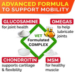 Senior Advanced Glucosamine for Dogs, Chondroitin Hip Joint Supplement Chew