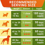 Senior Advanced Glucosamine for Dogs, Chondroitin Hip Joint Supplement Chew