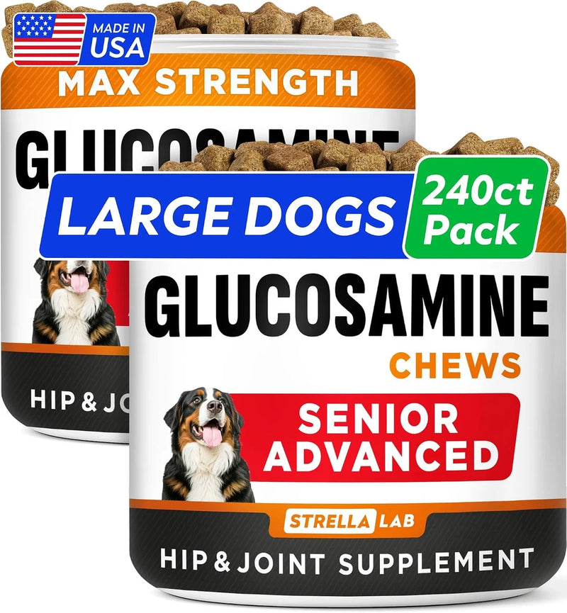 Senior Advanced Glucosamine for Dogs, Chondroitin Hip Joint Supplement Chew
