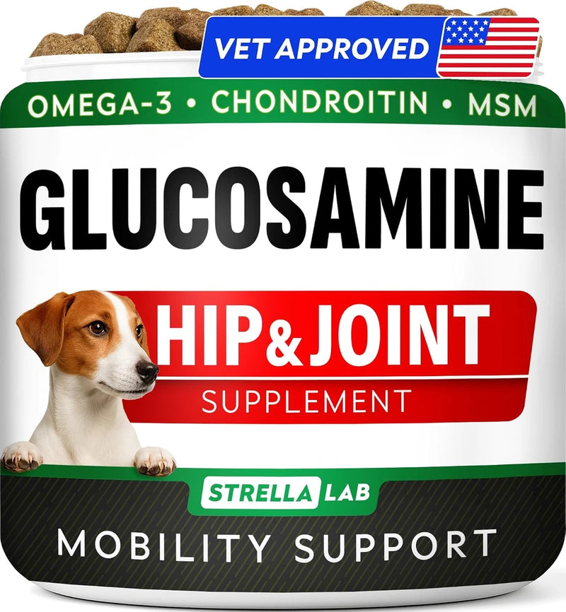 Advanced Glucosamine for Dogs, Chondroitin &amp; MSM Hip Joint Supplement Chews