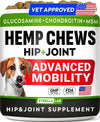 Advanced Joint Hemp Chews for Dogs Mobility - Hip &amp; Joint Pain Relief Chews