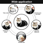 Cat Bathing Bag, Breathable Mesh Cat Shower Bag Anti Scratch Adjustable Grooming Washing Bag for Nail Trimming Soft Polyester