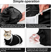 Cat Bathing Bag, Breathable Mesh Cat Shower Bag Anti Scratch Adjustable Grooming Washing Bag for Nail Trimming Soft Polyester