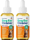 Pup Labs Ear Clear, Natural Dog Ear Cleaner and Infection Treatment for Dogs, Dog Drops for Itching, Irritation, &amp; Wax Build-Up, 2-Pack