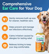 Pup Labs Ear Clear, Natural Dog Ear Cleaner and Infection Treatment for Dogs, Dog Drops for Itching, Irritation, &amp; Wax Build-Up, 2-Pack