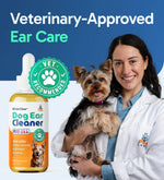 Pup Labs Ear Clear, Natural Dog Ear Cleaner and Infection Treatment for Dogs, Dog Drops for Itching, Irritation, &amp; Wax Build-Up, 2-Pack
