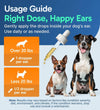 Pup Labs Ear Clear, Natural Dog Ear Cleaner and Infection Treatment for Dogs, Dog Drops for Itching, Irritation, &amp; Wax Build-Up, 2-Pack