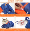 Cat Bathing Bag Anti Scratch-Washing Grooming Shower Bag for Nail Trimming