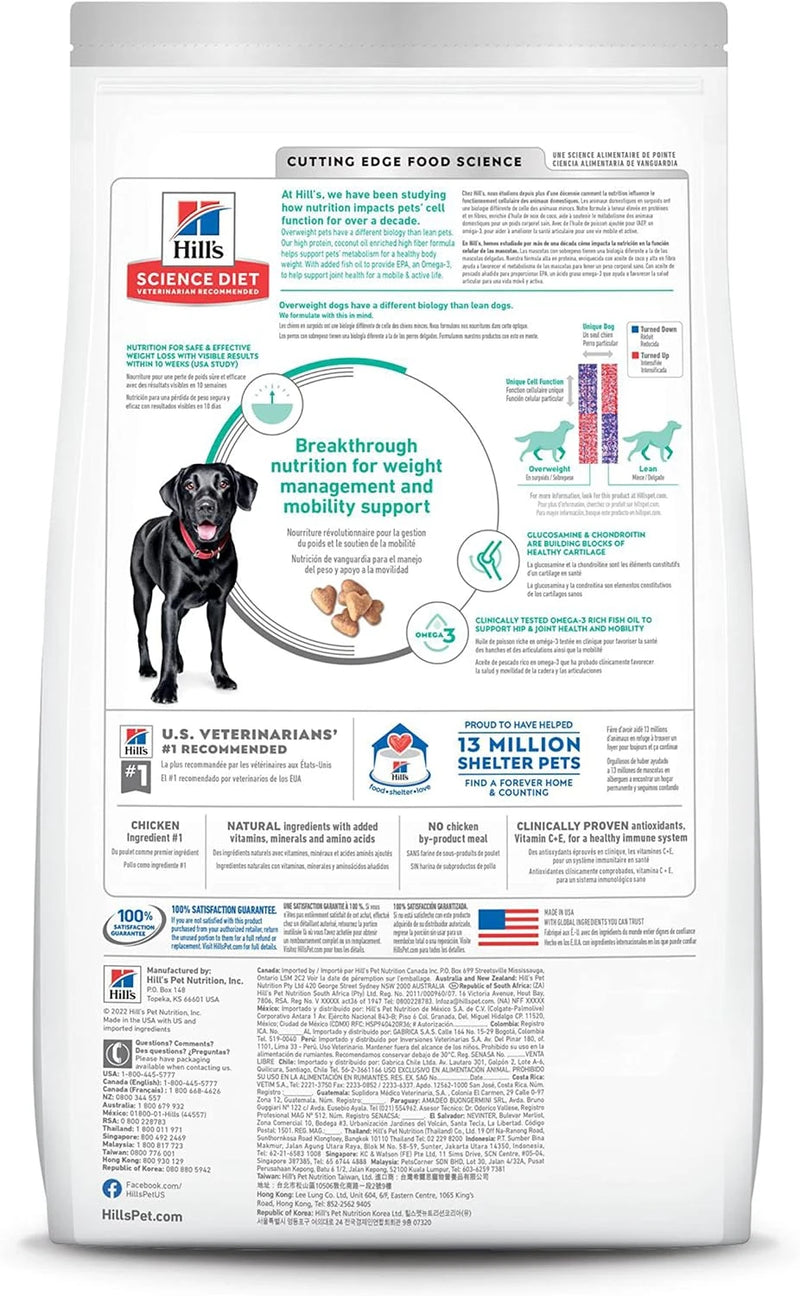Hill's Science Diet Perfect Weight &amp; Joint Support Large Breed Dry Dog Food